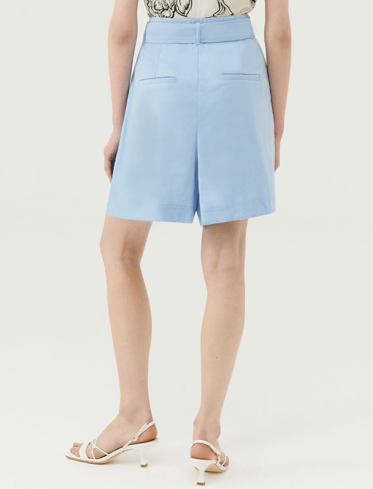 Shorts mit Gürtel - Azurblau - Marella - 2