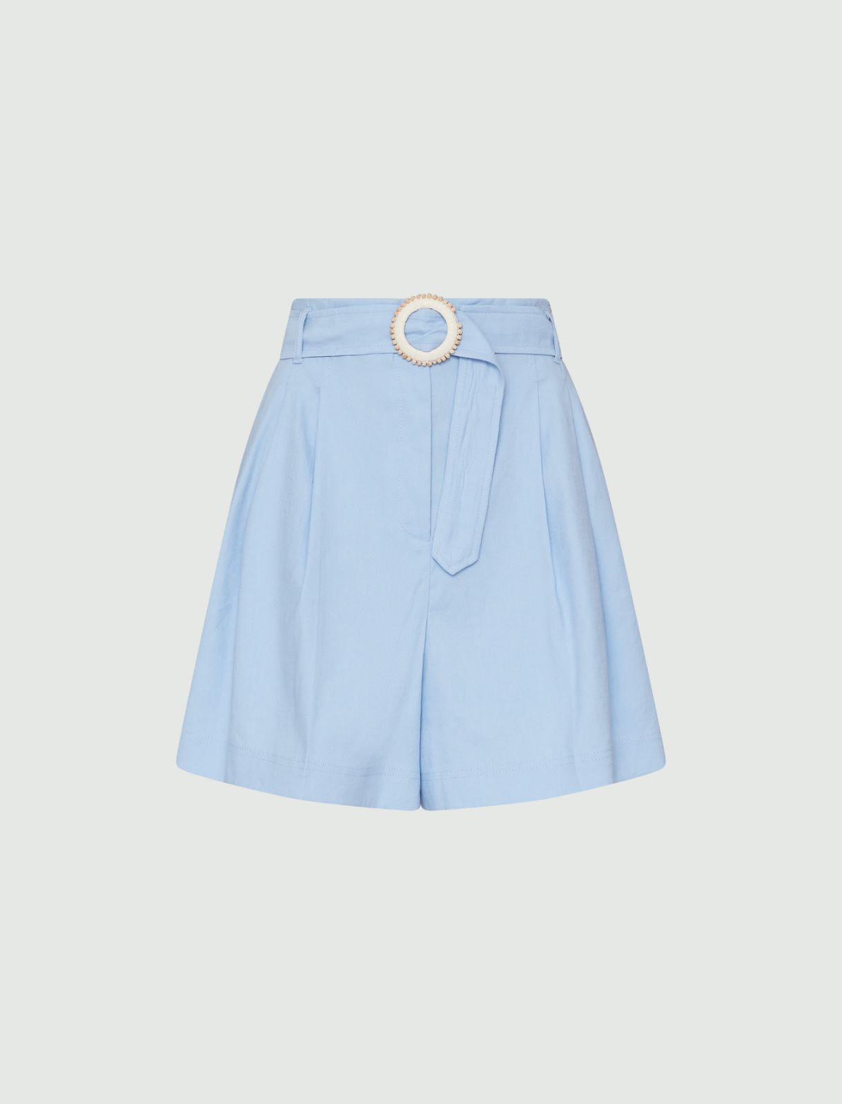Shorts with belt - Light blue - Marella