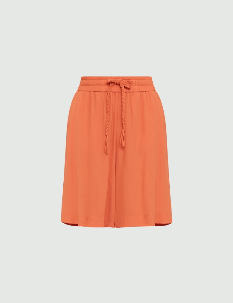 Crepe shorts - Orange - Marella - 2