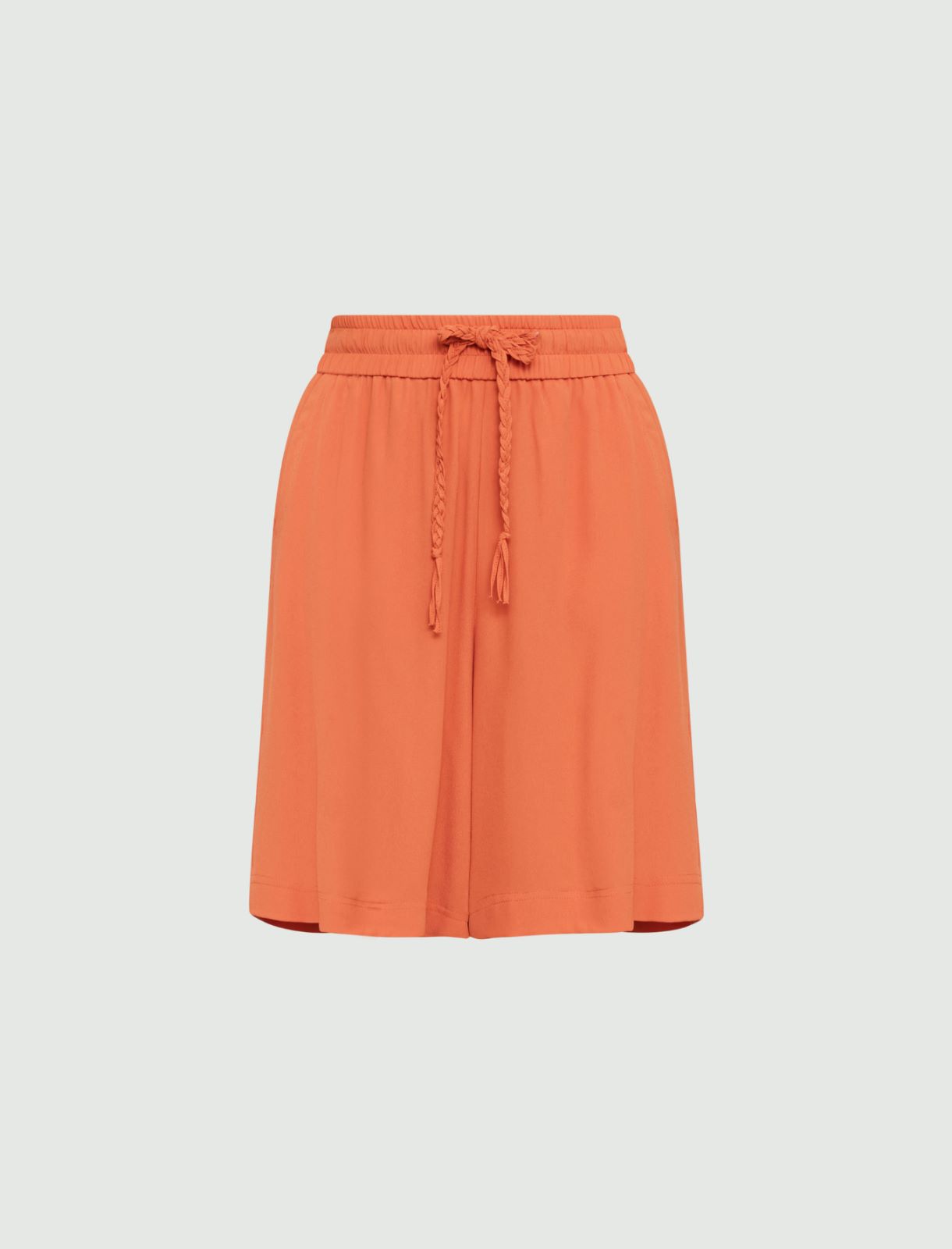 Crepe shorts - Orange - Marina Rinaldi