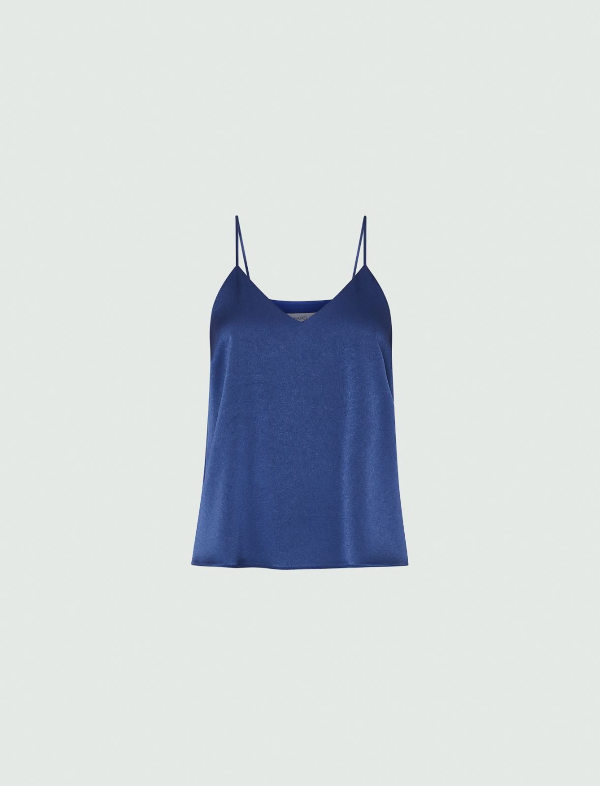 Lingerie-look top - Cornflower blue - Marina Rinaldi - 5