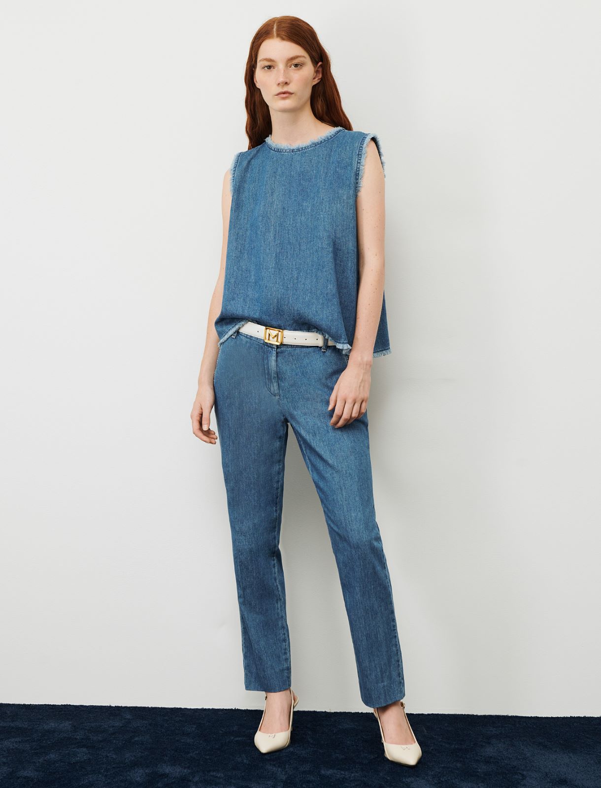 Denim top - Blue jeans - Marina Rinaldi