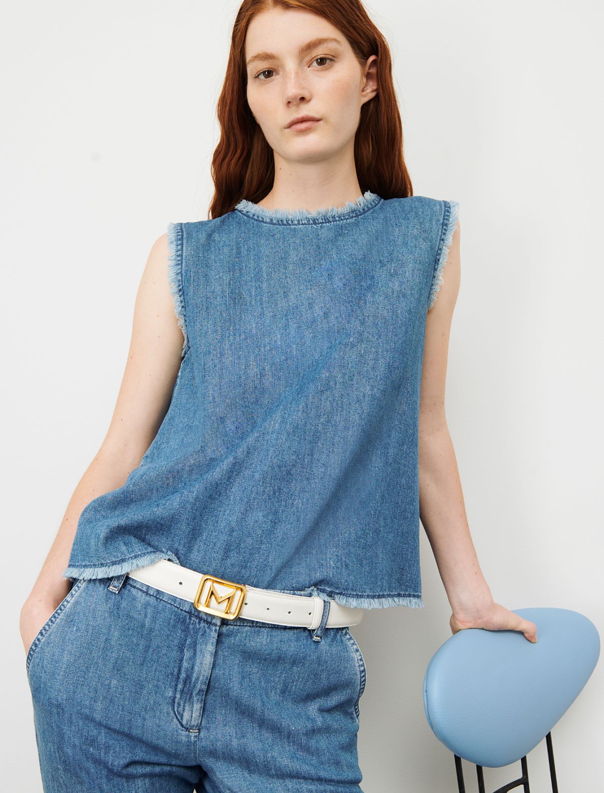 Denim top - Blue jeans - Marina Rinaldi - 3
