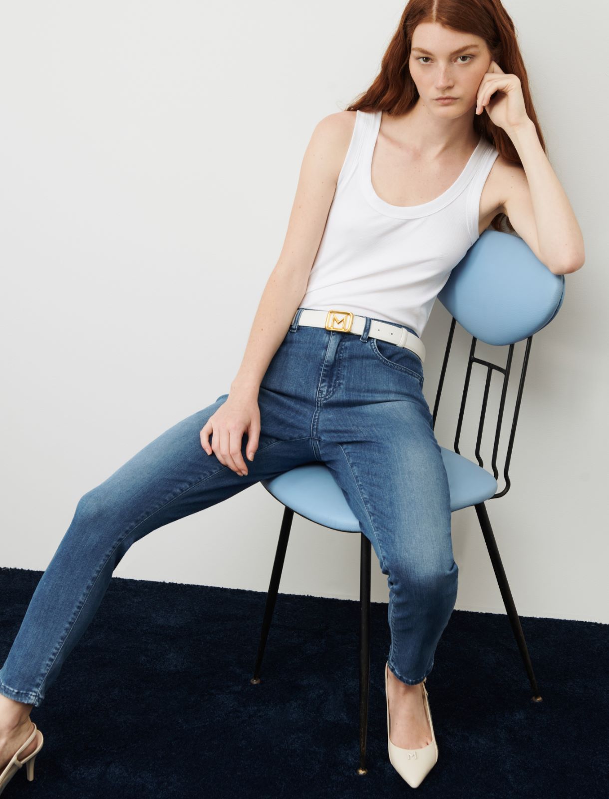 Jean skinny - Bleu jeans - Marella - 3