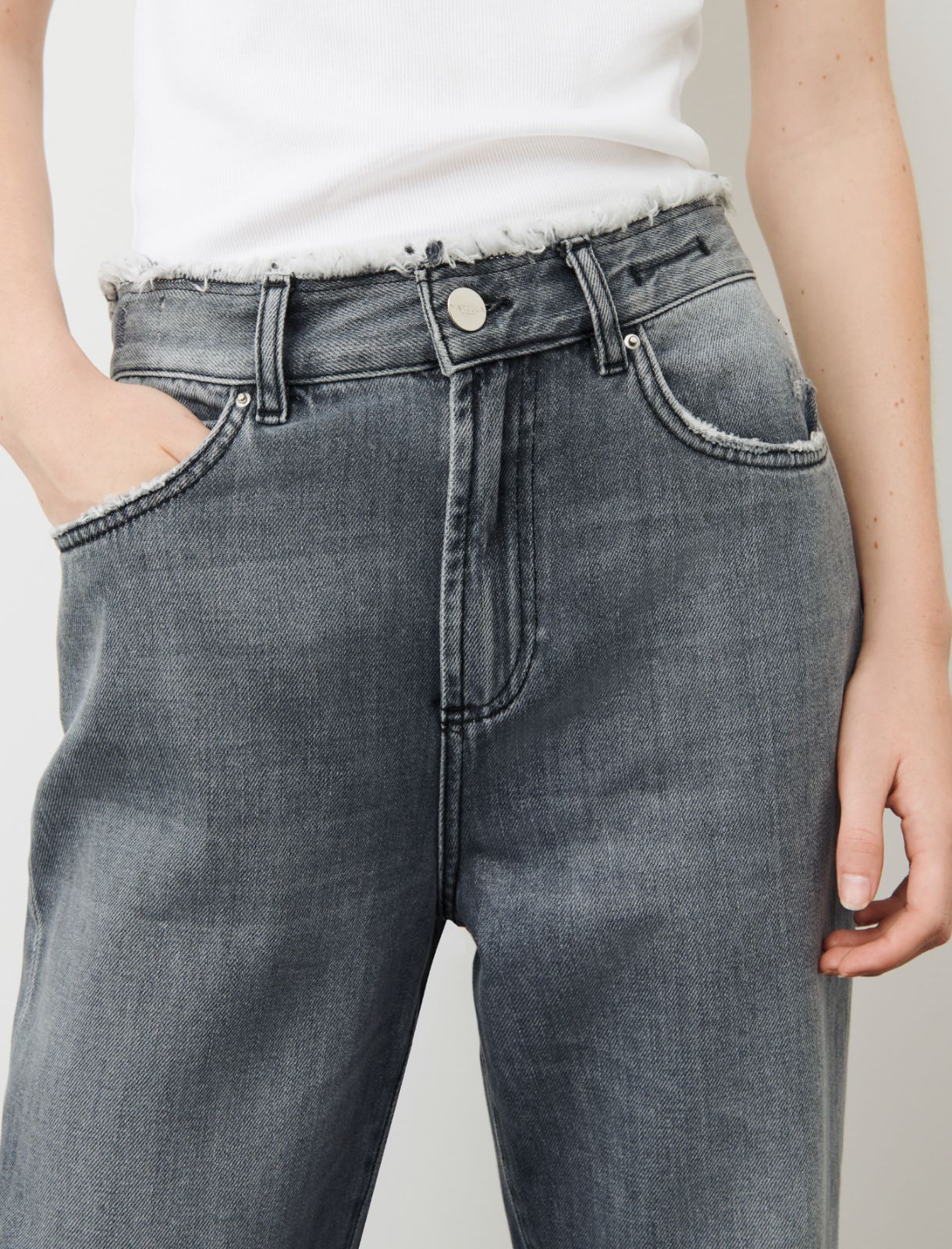 Mom-fit jeans - Grey - Marina Rinaldi - 4