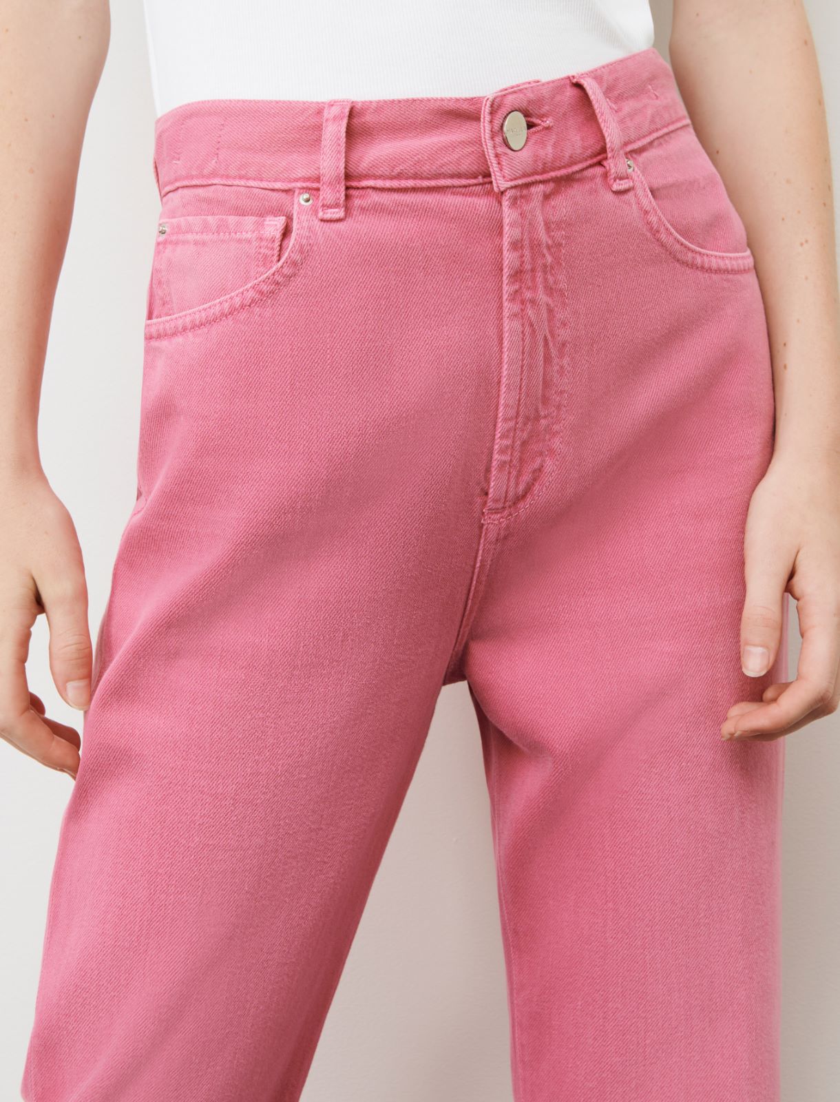 Mom-fit jeans - Shocking pink - Marella - 5