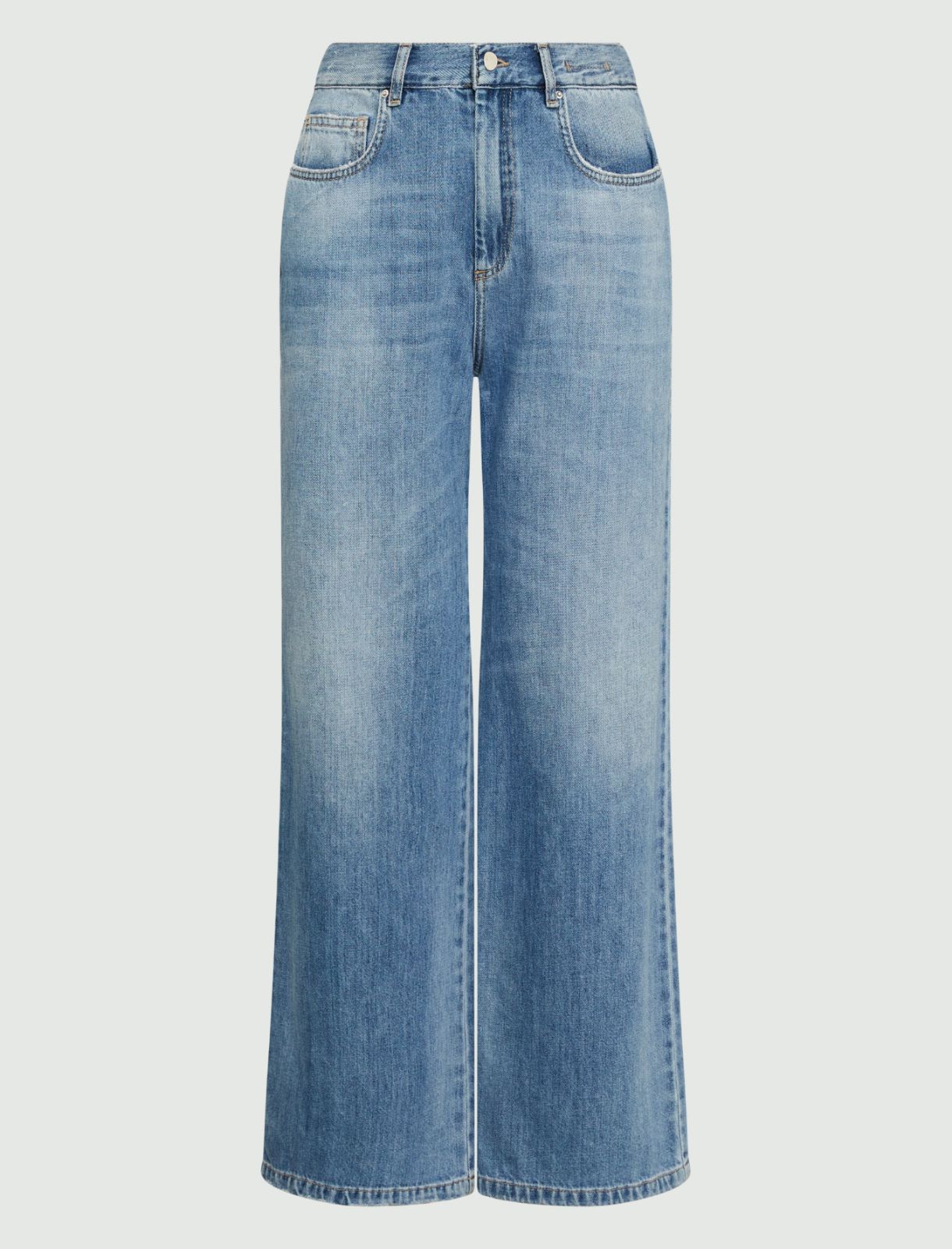 Jeans mit weitem Bein - Jeansblau - Marella - 6