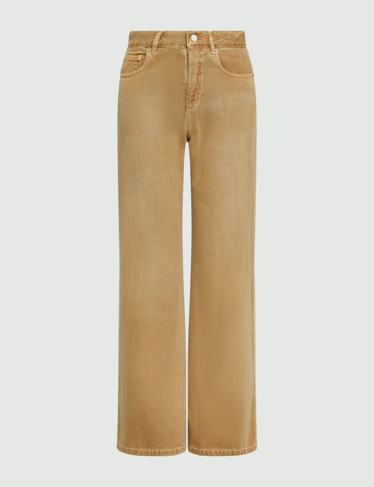 Jeans mit weitem Bein - Sand - Marella - 2