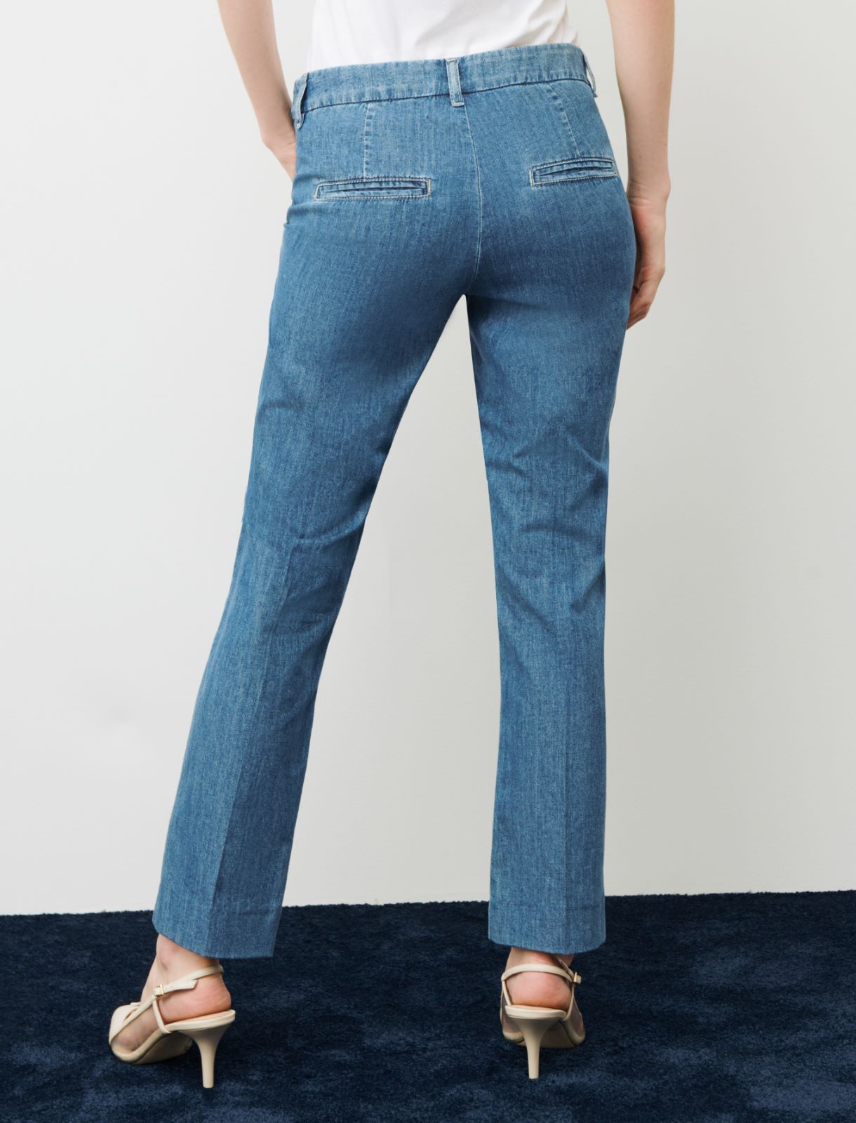 Jeans im Chinos-Stil - Jeansblau - Marella - 2