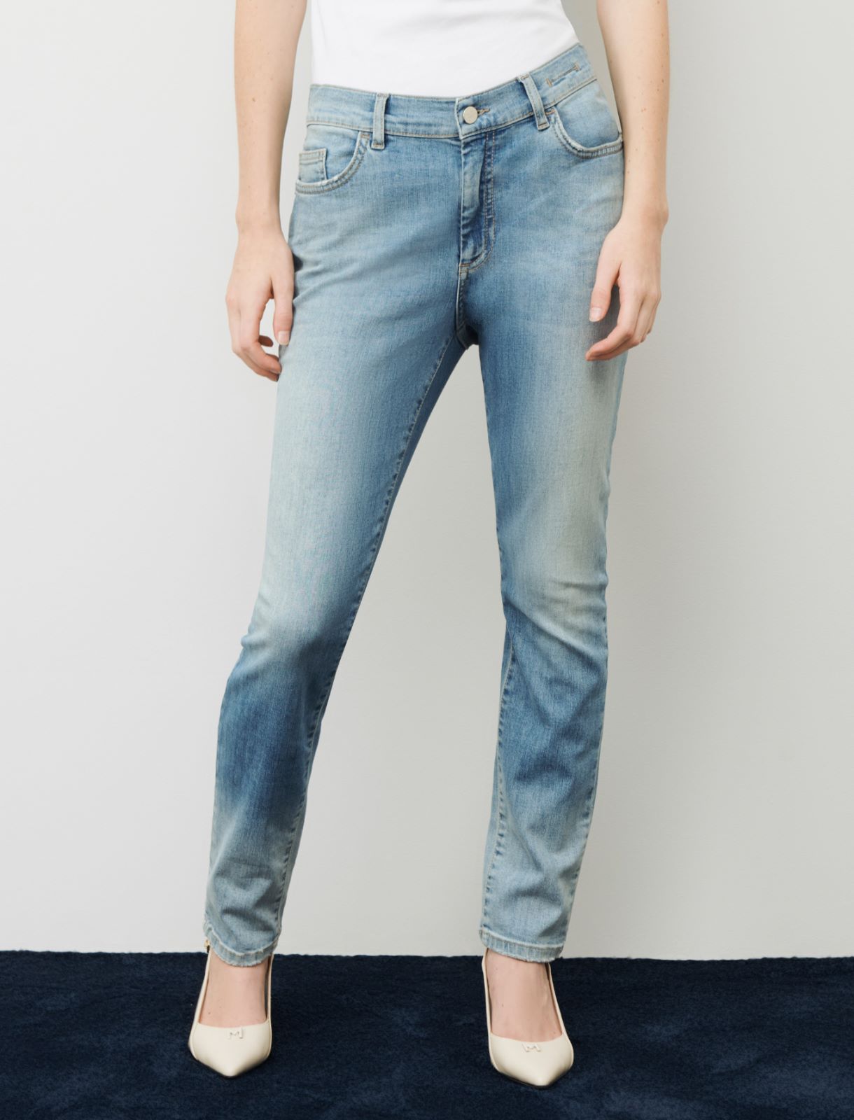 Skinny-Fit Jeans - Jeansblau - Marella