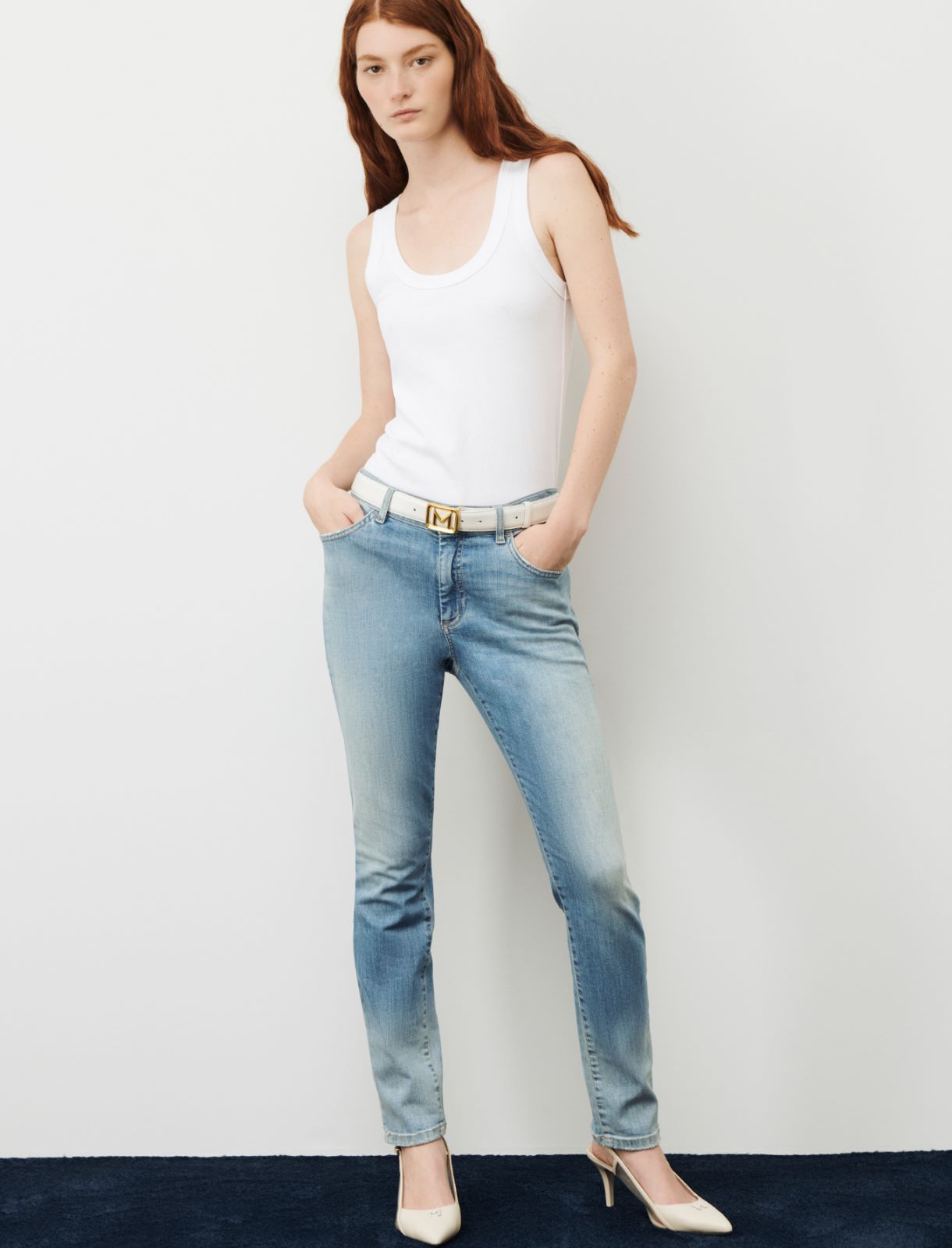 Skinny-Fit Jeans - Jeansblau - Marella - 3