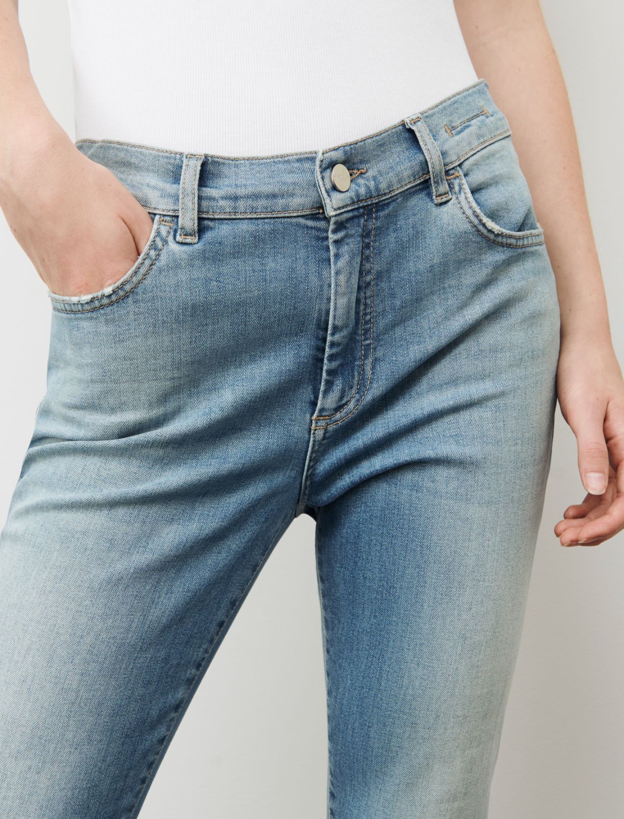 Skinny-Fit Jeans - Jeansblau - Marella - 4