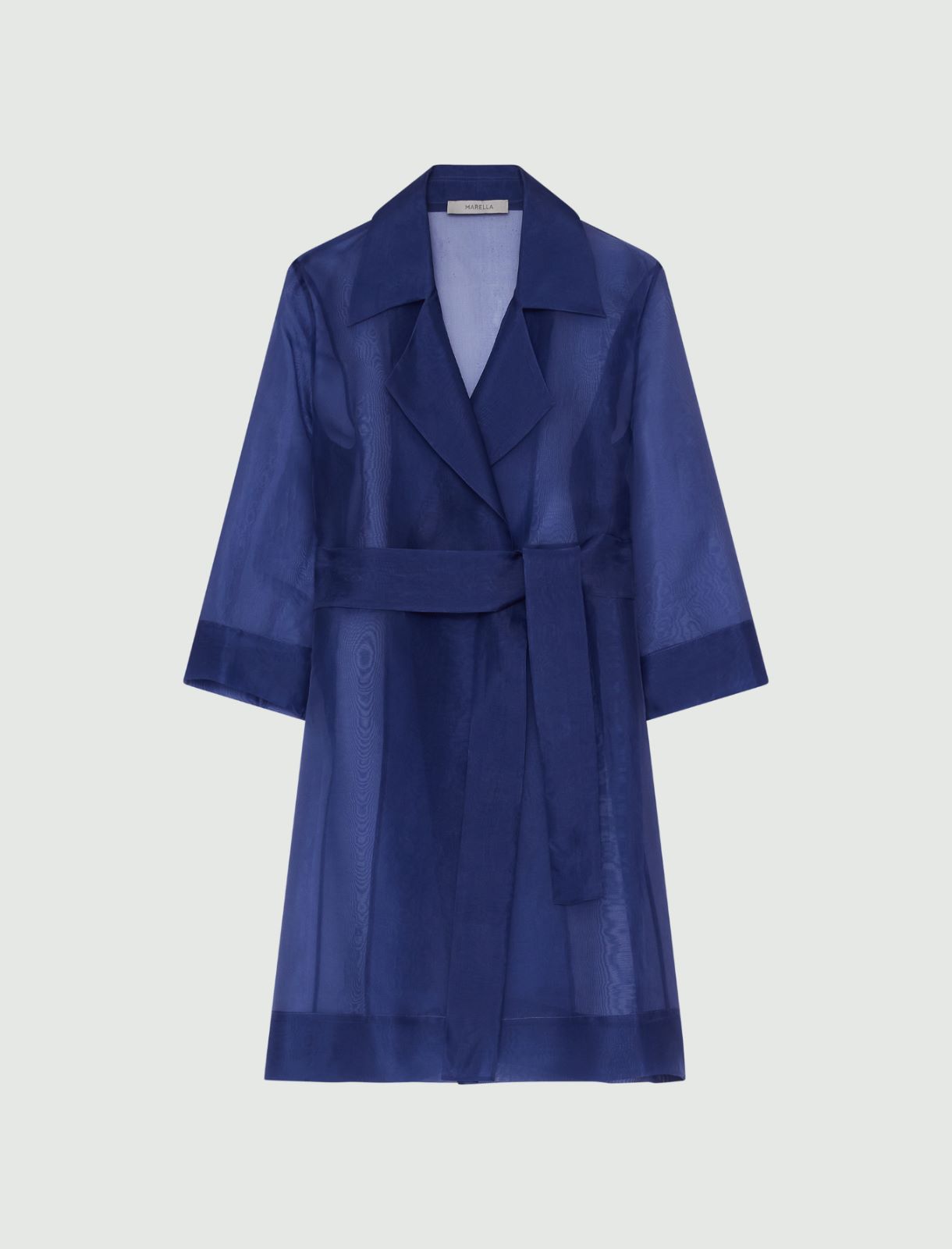 Organza duster coat - Cornflower blue - Marina Rinaldi