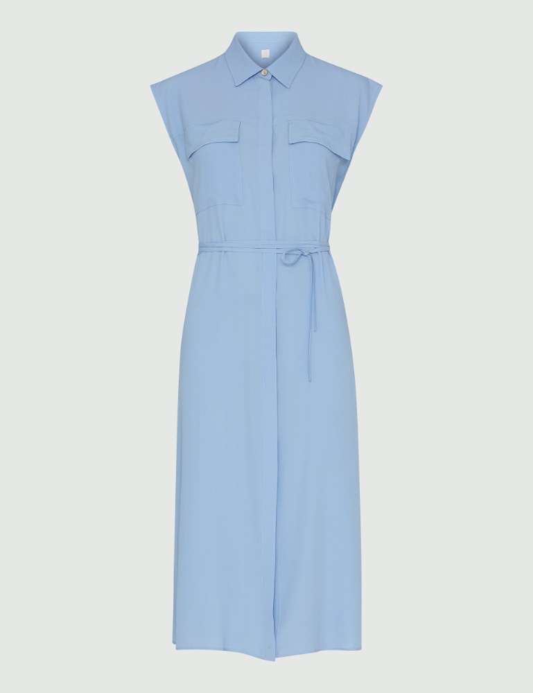 Sleeveless dress - Light blue - Marella - 2
