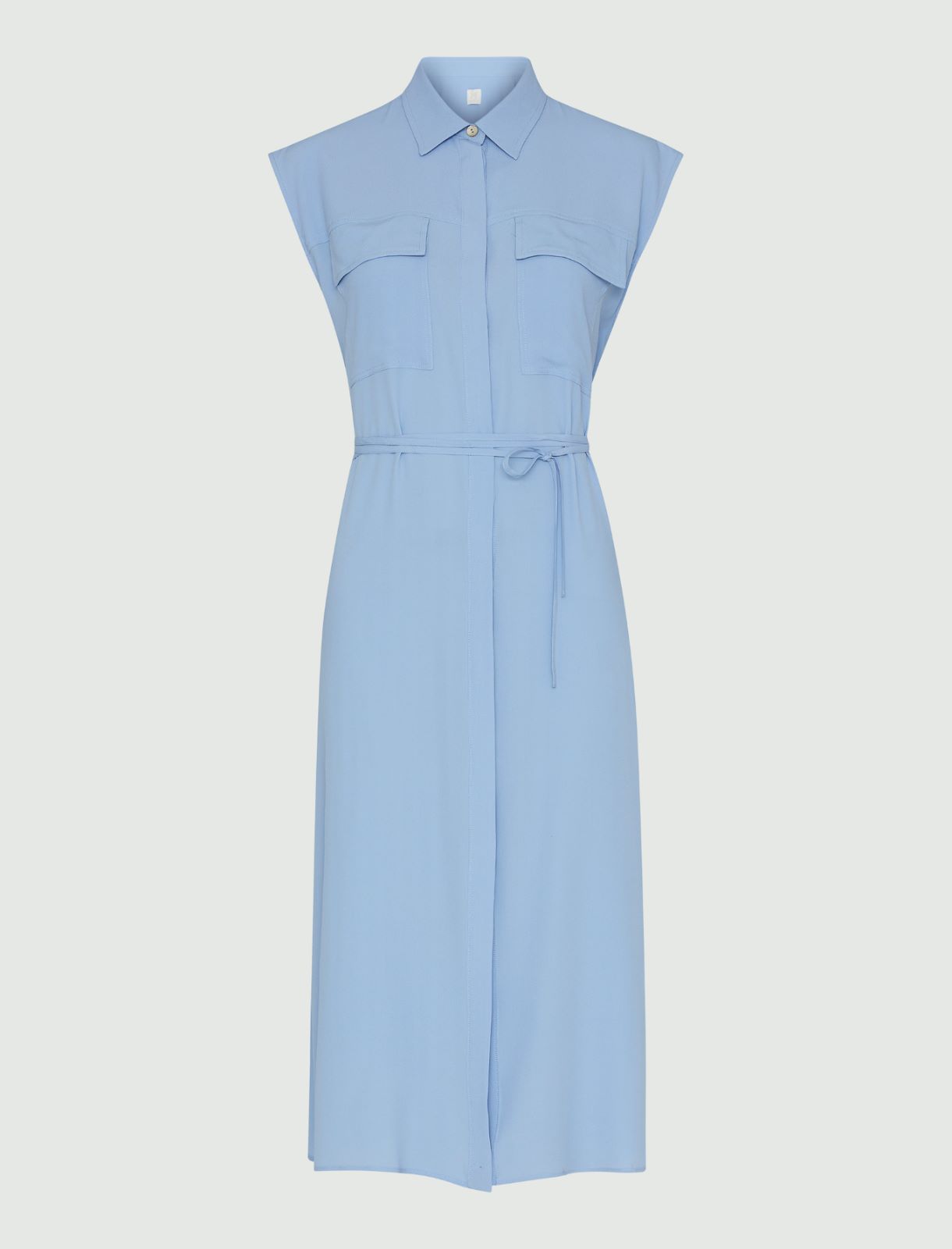 Sleeveless dress - Light blue - Marina Rinaldi - 5
