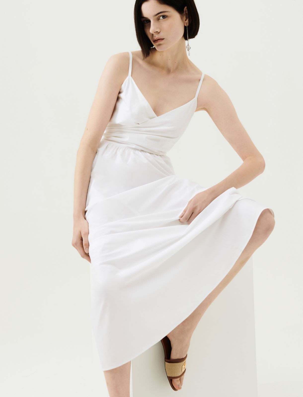 Kleid aus Popeline - Weiss - Marella - 3