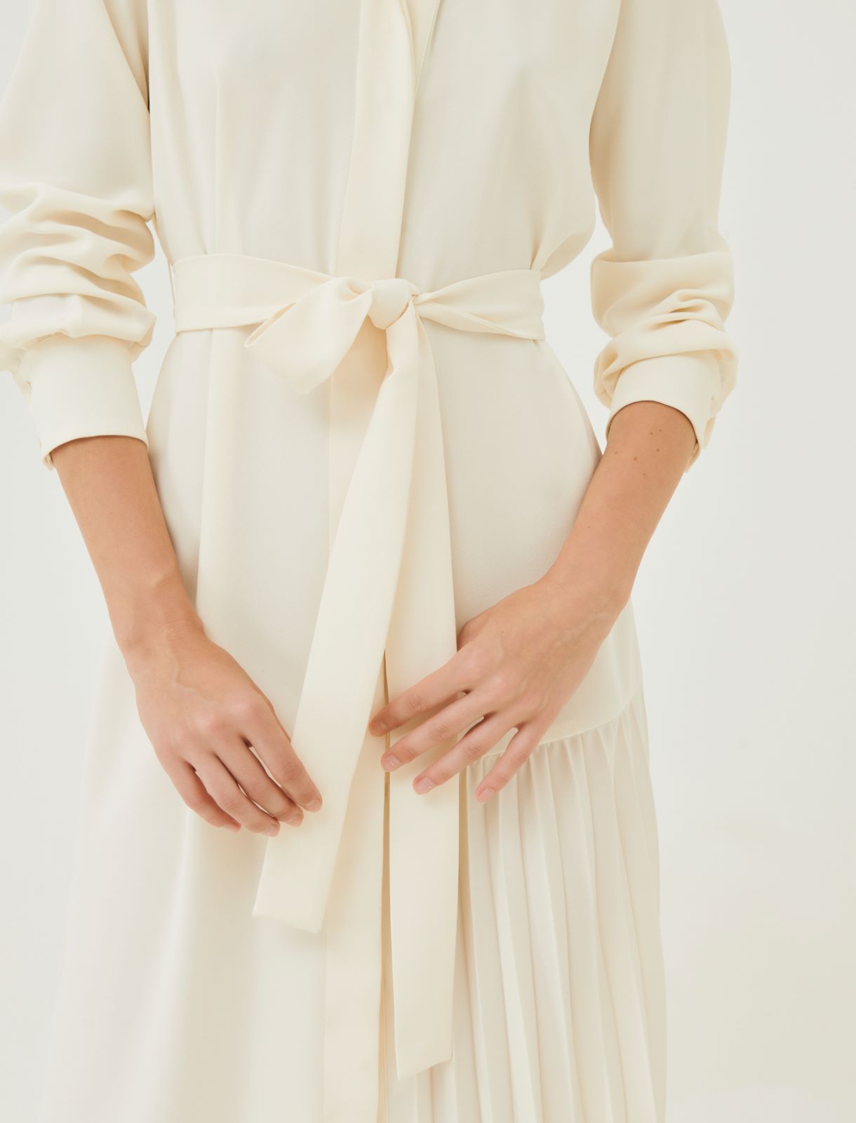 Shirt dress - Wool white - Marella - 4