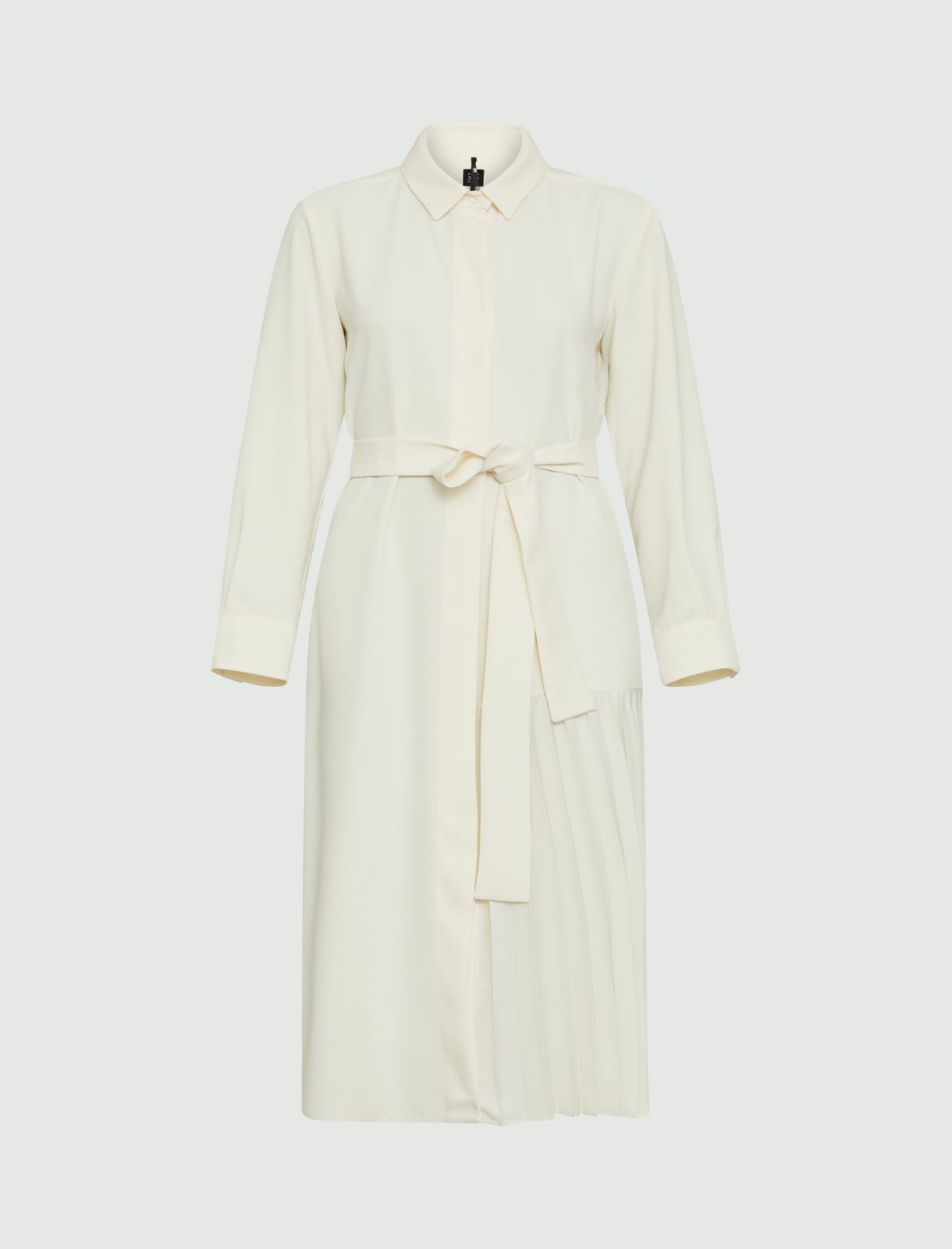 Shirt dress - Wool white - Marina Rinaldi - 2