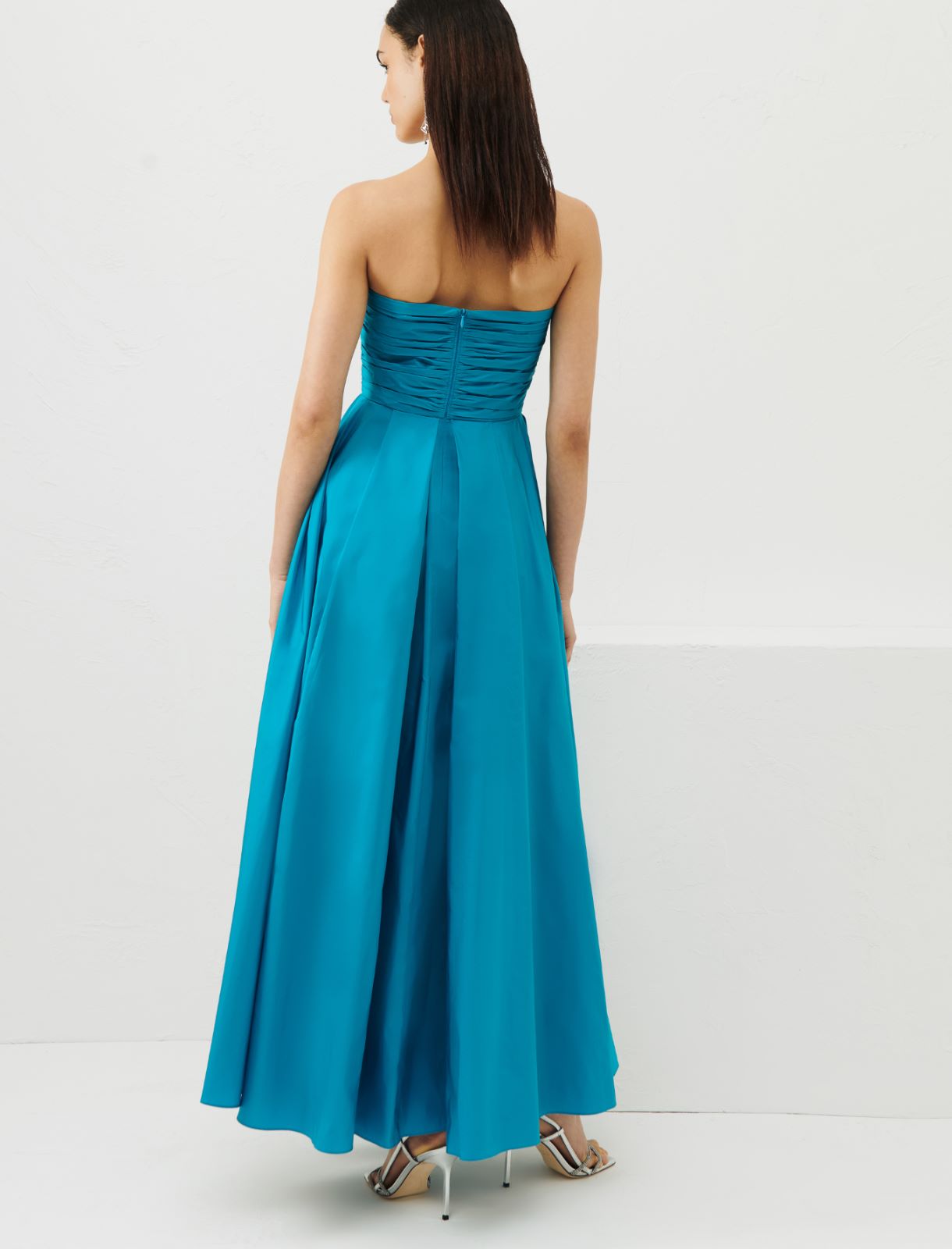 Taffeta dress - Turquoise - Marella - 3