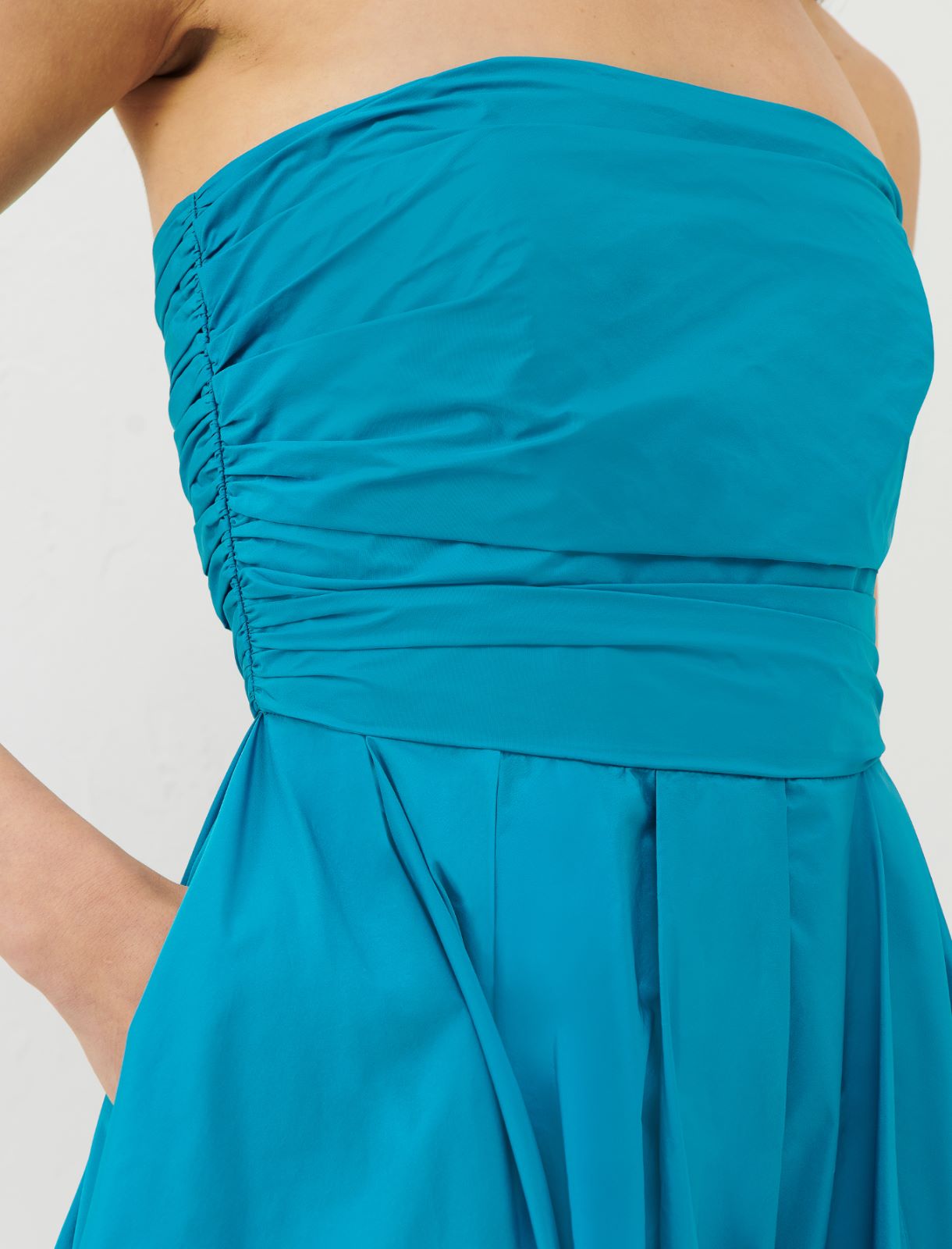 Taffeta dress - Turquoise - Marella - 5