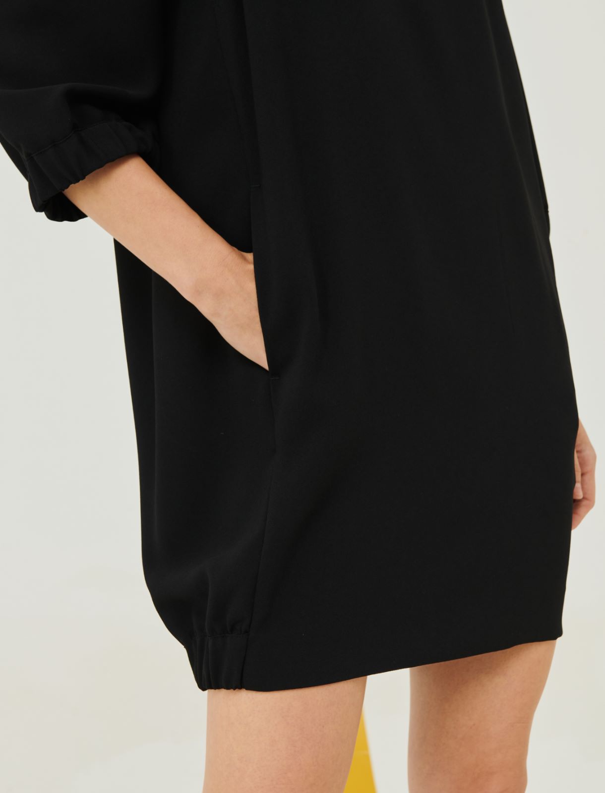 Crepe dress - Black - Marina Rinaldi - 4