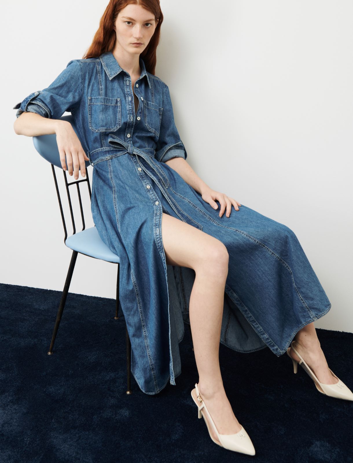 Denim dress - Blue jeans - Marina Rinaldi - 3