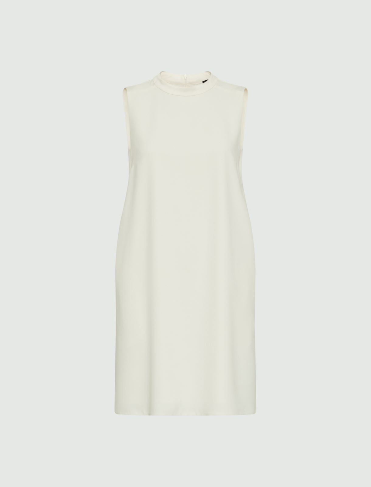 Crepe dress - Wool white - Marina Rinaldi - 5