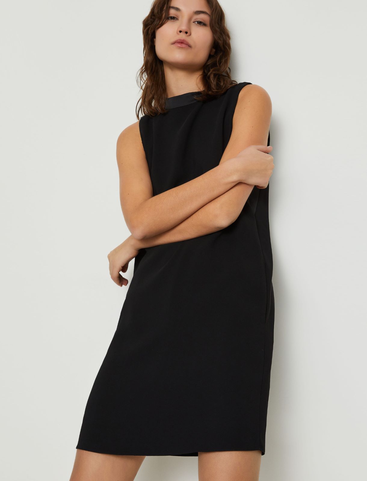 Crepe dress - Black - Marina Rinaldi - 3