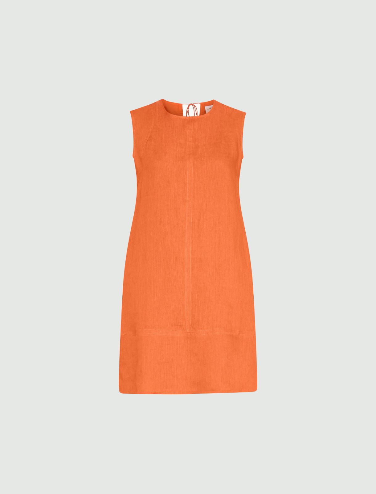 Linen dress - Orange - Marina Rinaldi - 5