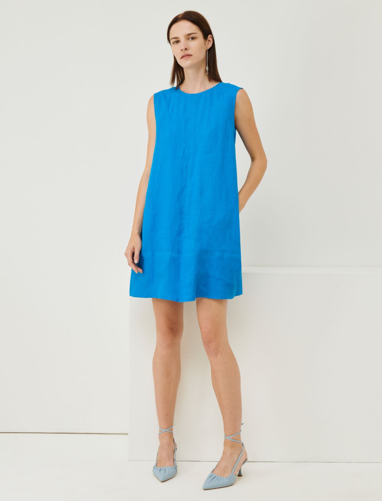 Linen dress - Deep blue - Marella