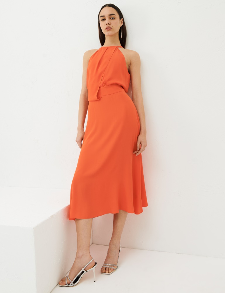 Vestido sin mangas - Naranja - Marella