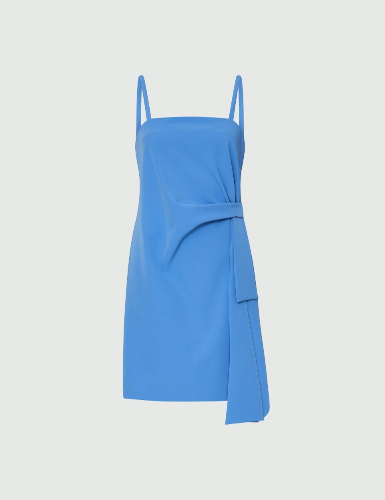 Tie-detail dress - Periwinkle blue - Marina Rinaldi - 2