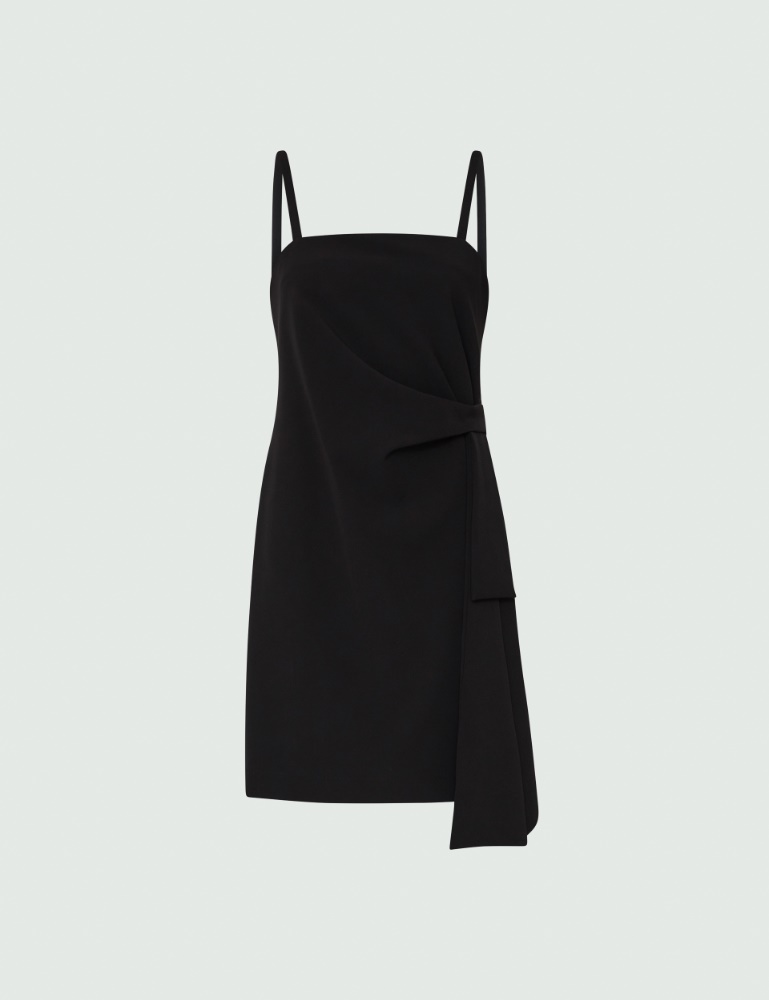 Tie-detail dress - Black - Marina Rinaldi - 2