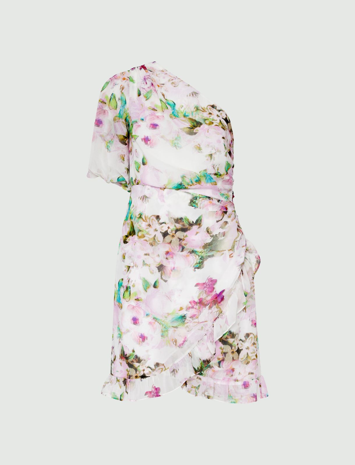 Sukienka na jedno ramię - Antyczny różowy - Marella - 5