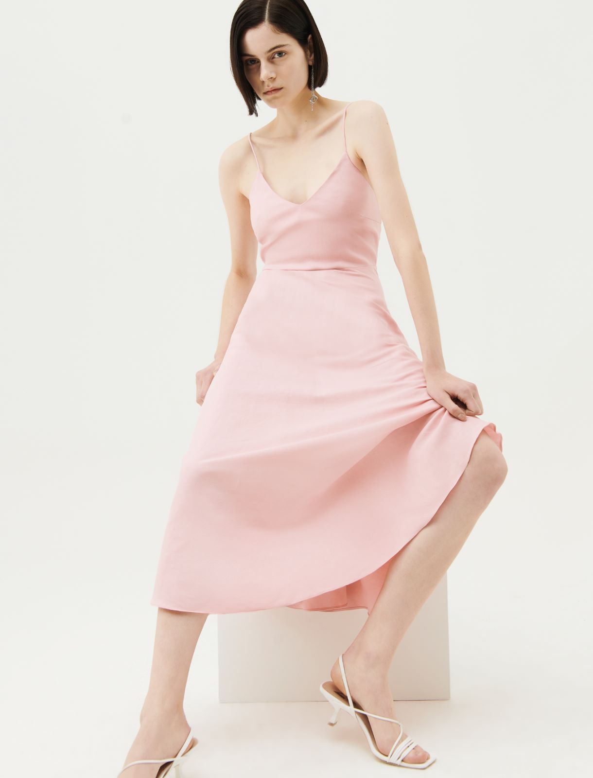 Sukienka midi - Różowy - Marella - 3