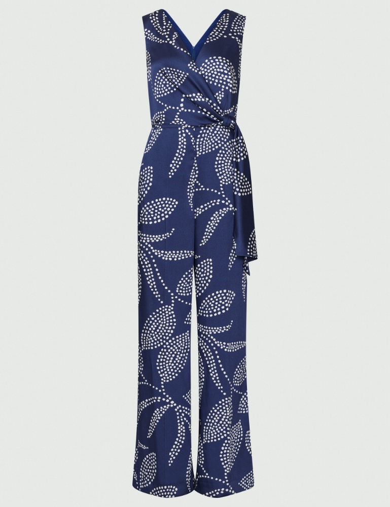 Patterned jumpsuit - Cornflower blue - Marina Rinaldi - 2