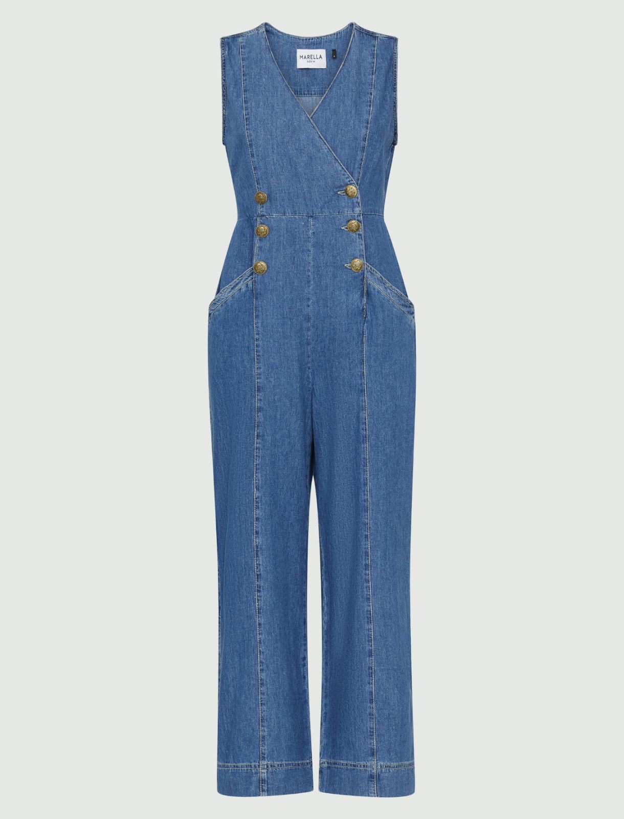 Denim jumpsuit - Blue jeans - Marella - 5