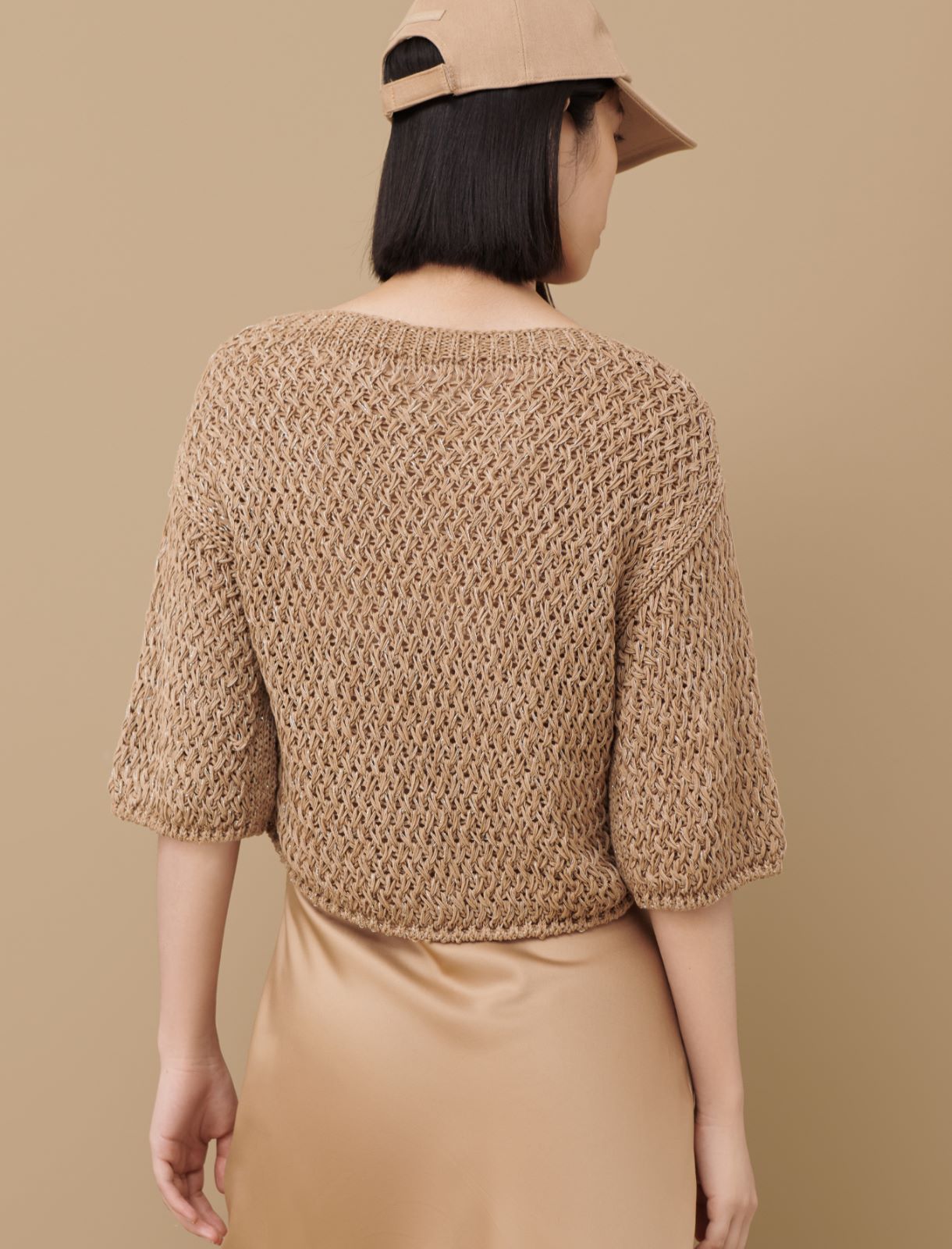 Cropped sweater - Sand - Marina Rinaldi - 2