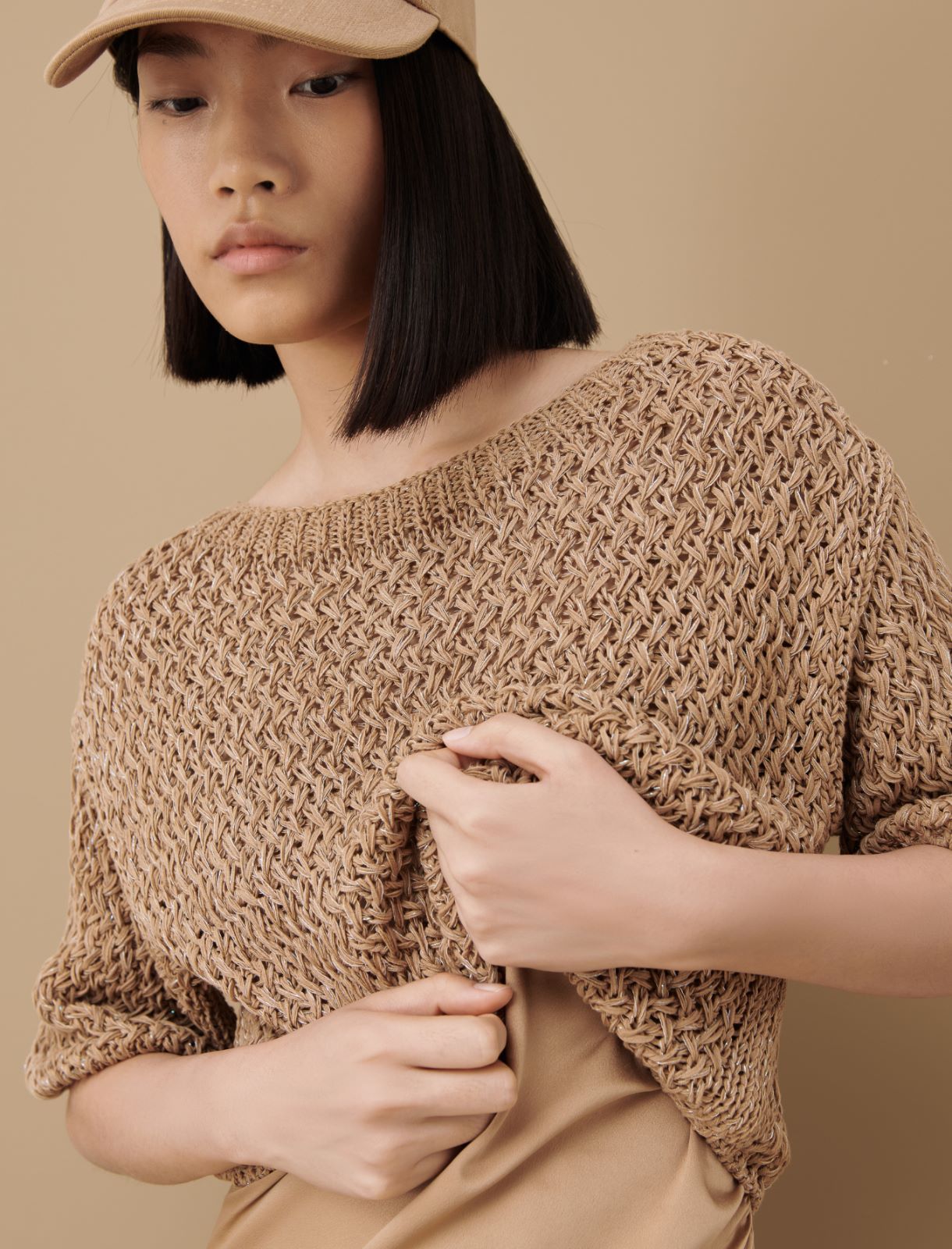 Cropped sweater - Sand - Marella - 4