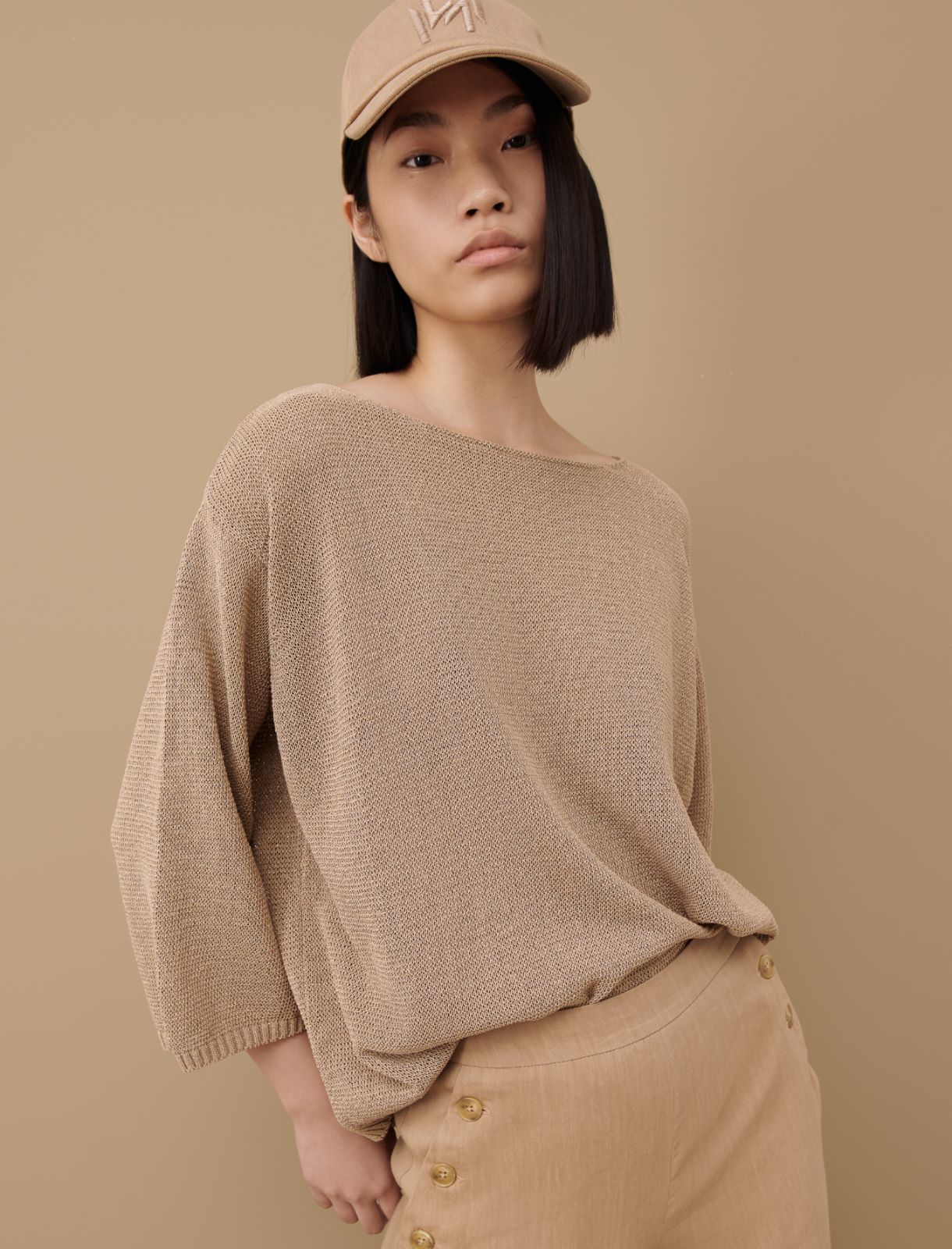 Boxy sweater - Sand - Marina Rinaldi - 3