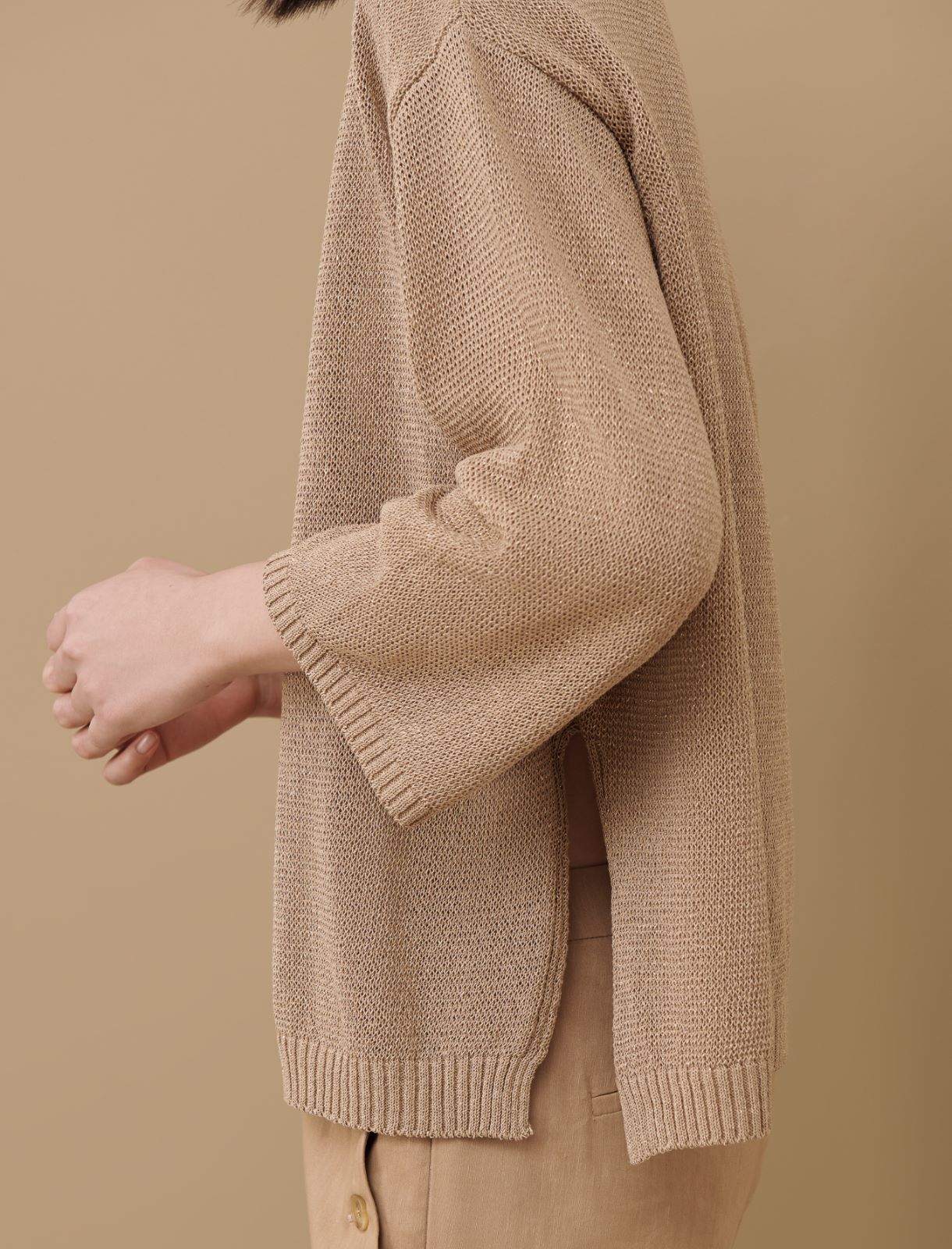 Boxy sweater - Sand - Marina Rinaldi - 5