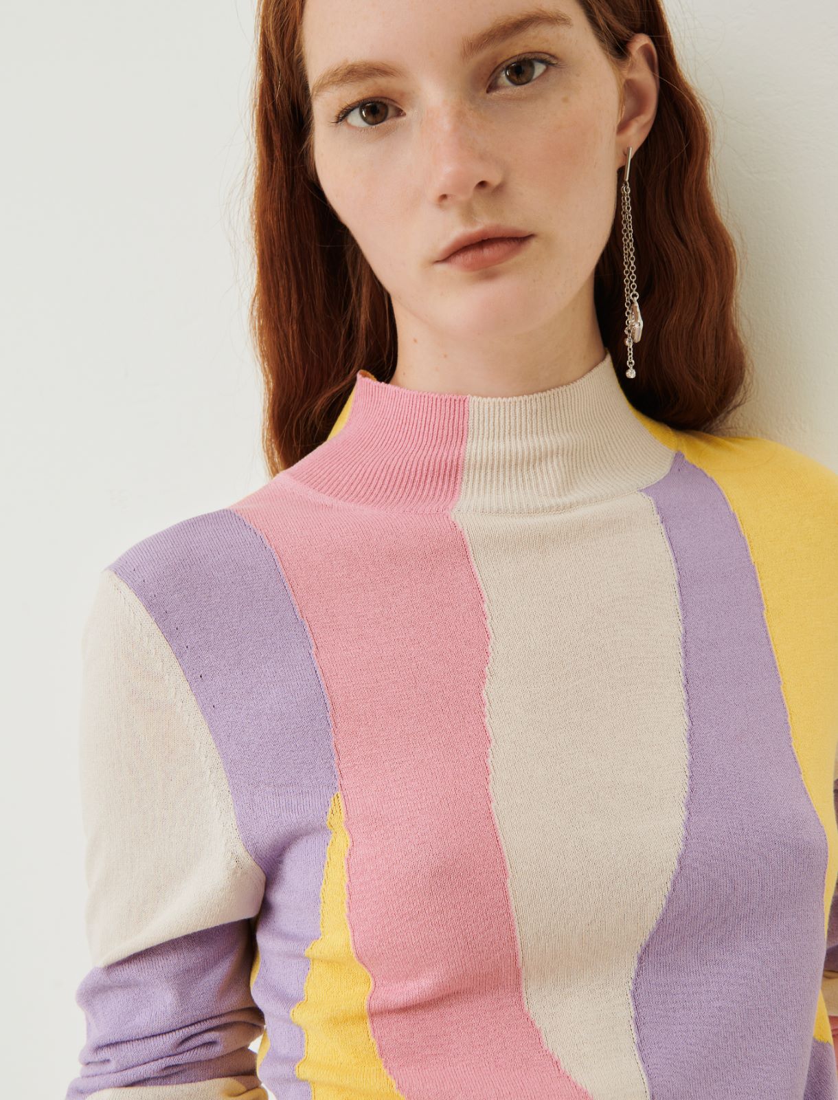 Slim-fit sweater - Lilac - Marina Rinaldi - 4