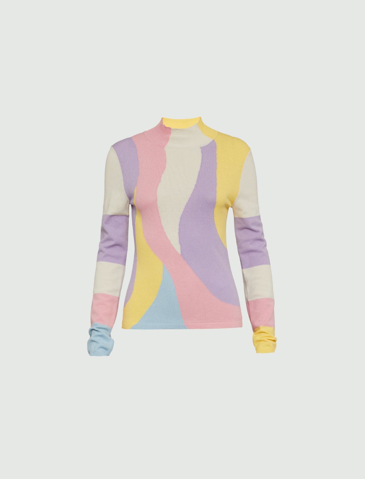 Slim-fit sweater - Lilac - Marina Rinaldi - 5