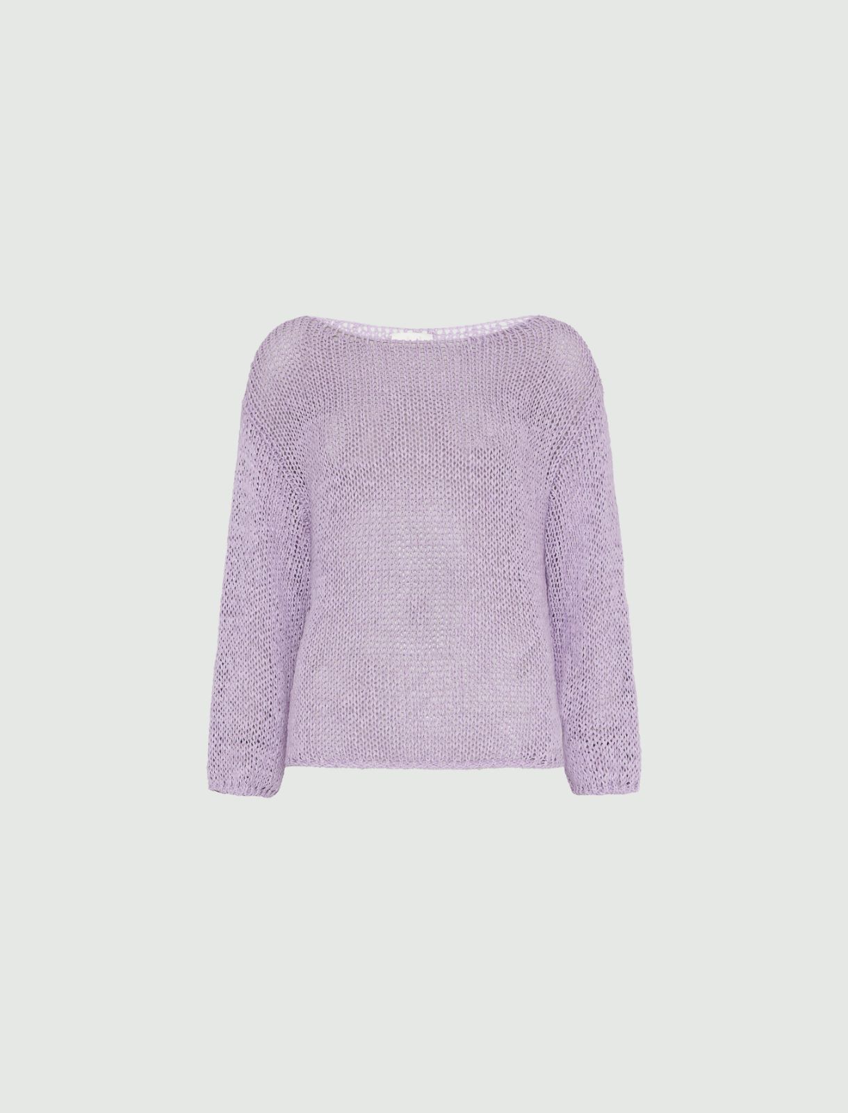 Ribbon sweater - Lilac - Marella - 2