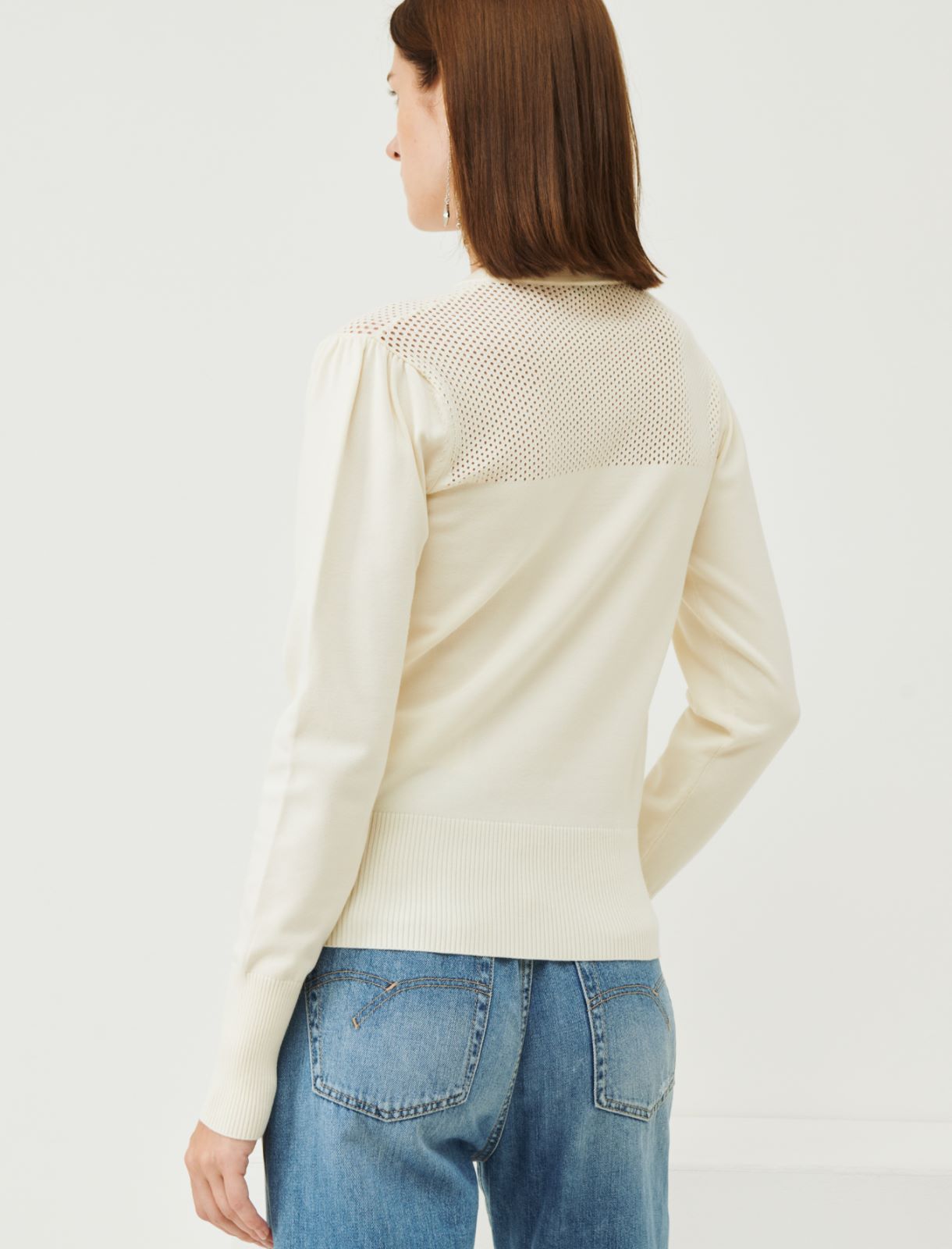 Crew-neck sweater - White - Marina Rinaldi - 2