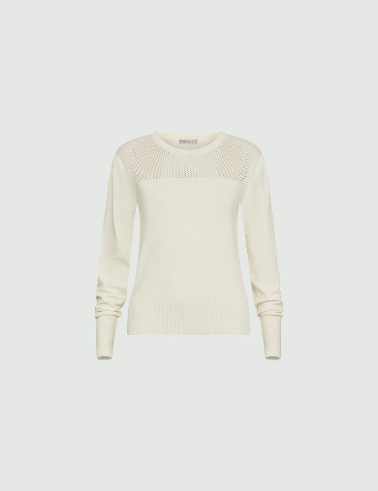 Crew-neck sweater - White - Marella - 2