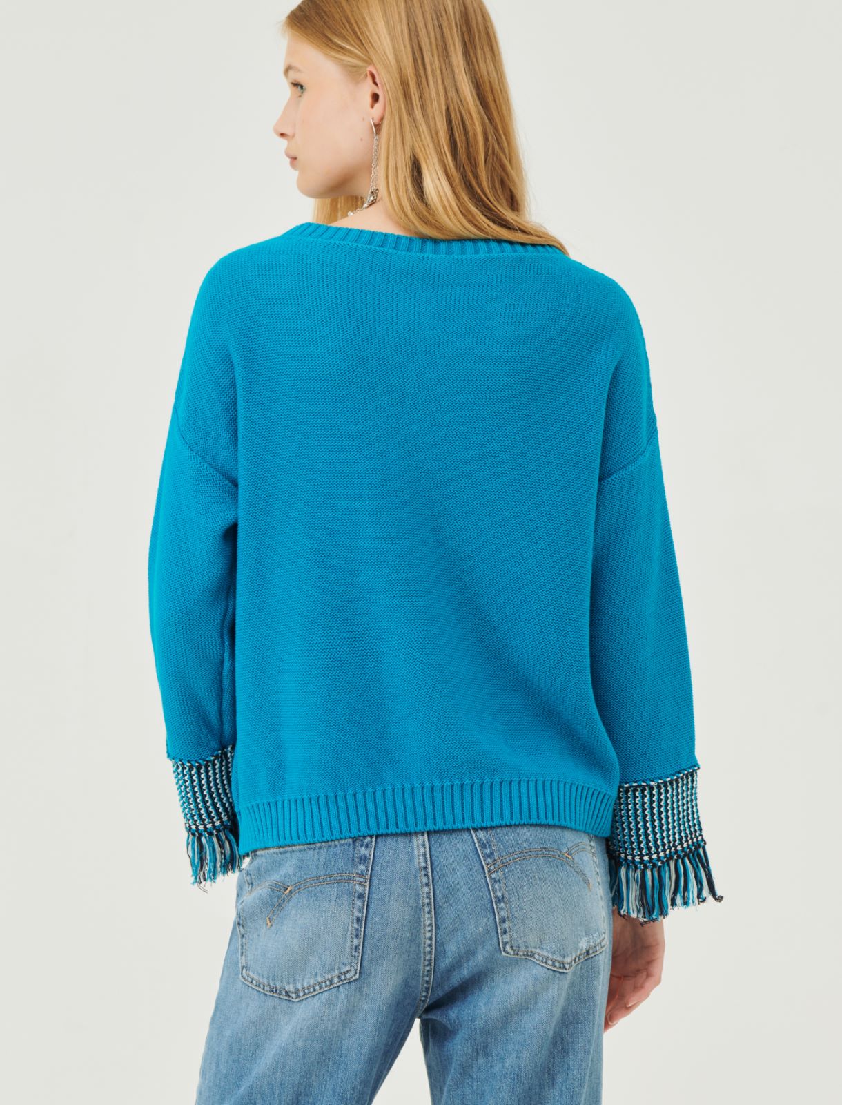 Boxy sweater - Deep blue - Marina Rinaldi - 2
