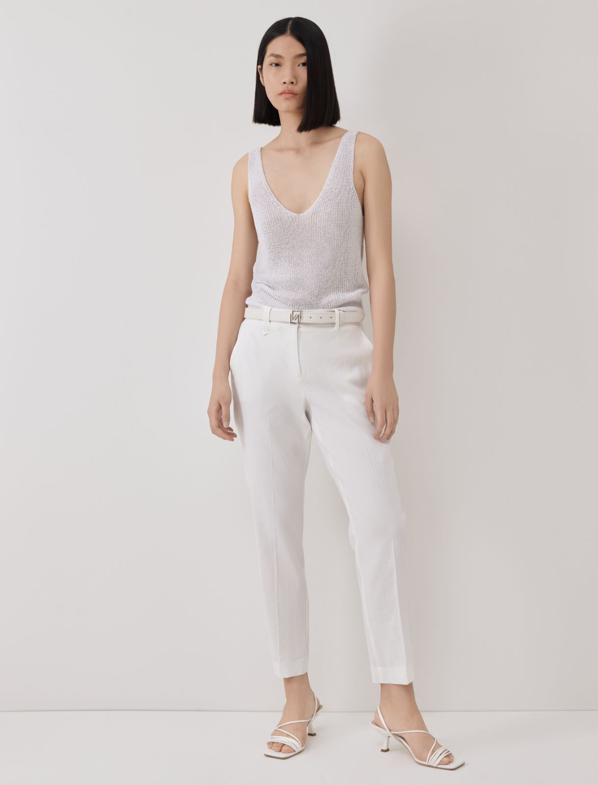 Knit top - White - Marina Rinaldi