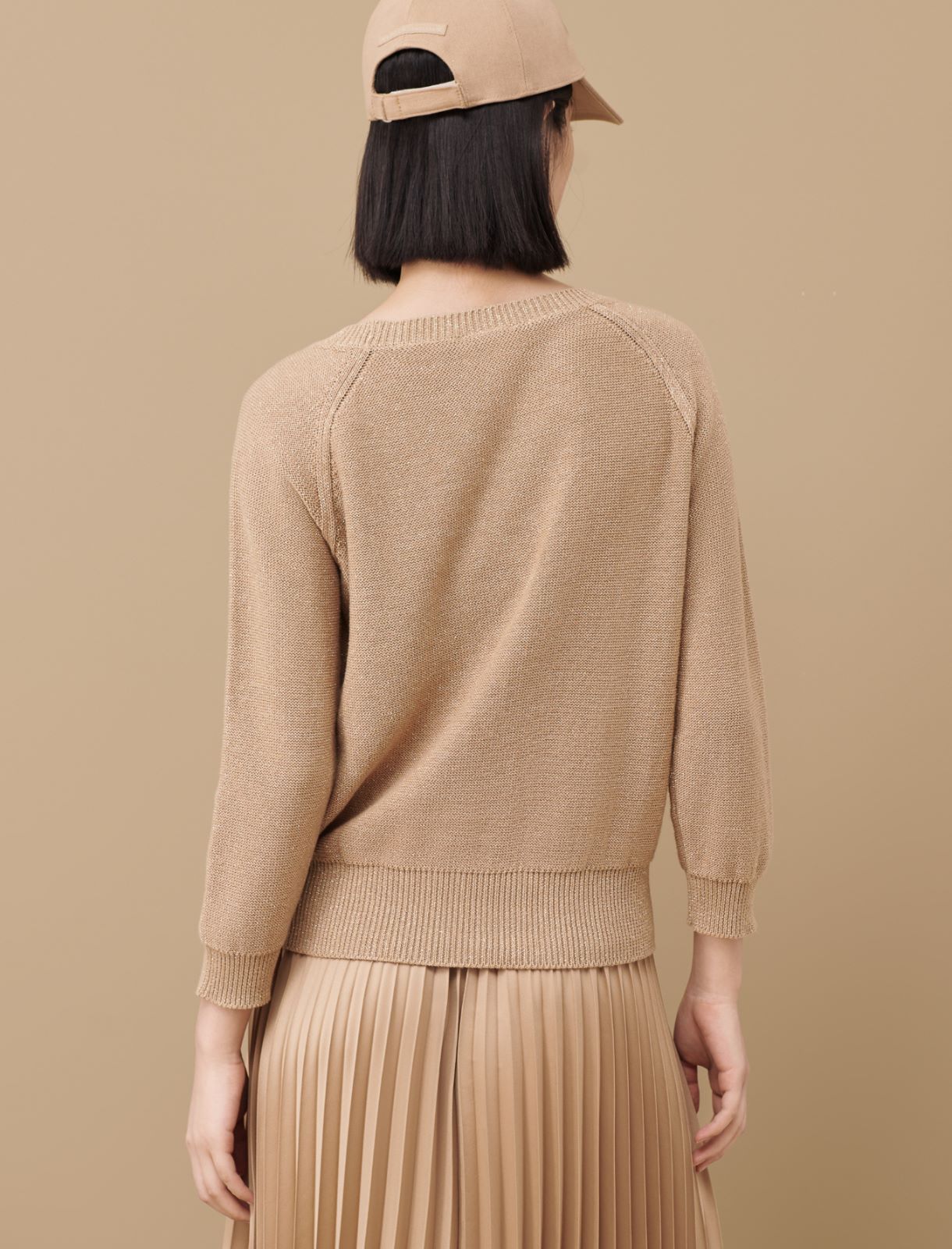 Lurex sweater - Sand - Marina Rinaldi - 2