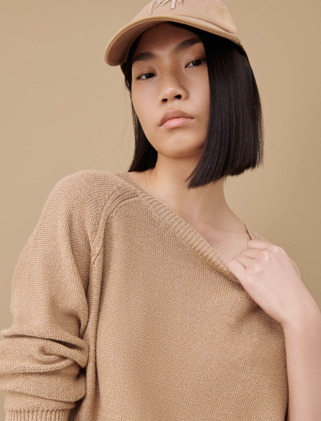 Lurex sweater - Sand - Marina Rinaldi - 4